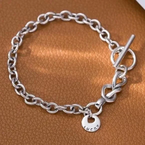 925 STERLING SILVER LOVE HEART BRACELET, NICE BRACELET, CUTE BRACELET - Picture 1 of 6